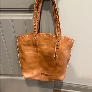 Bed Stu Tan Leather Shoulder Bag like new only carried it 2 times